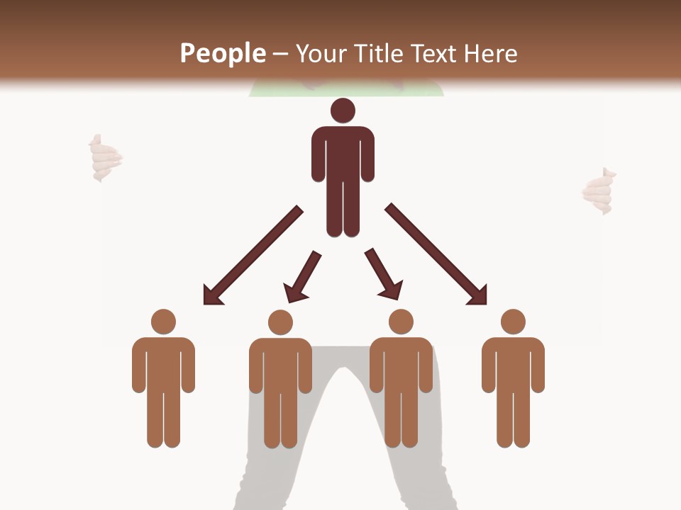 Advertising Hand Female PowerPoint Template