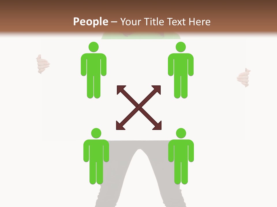 Advertising Hand Female PowerPoint Template