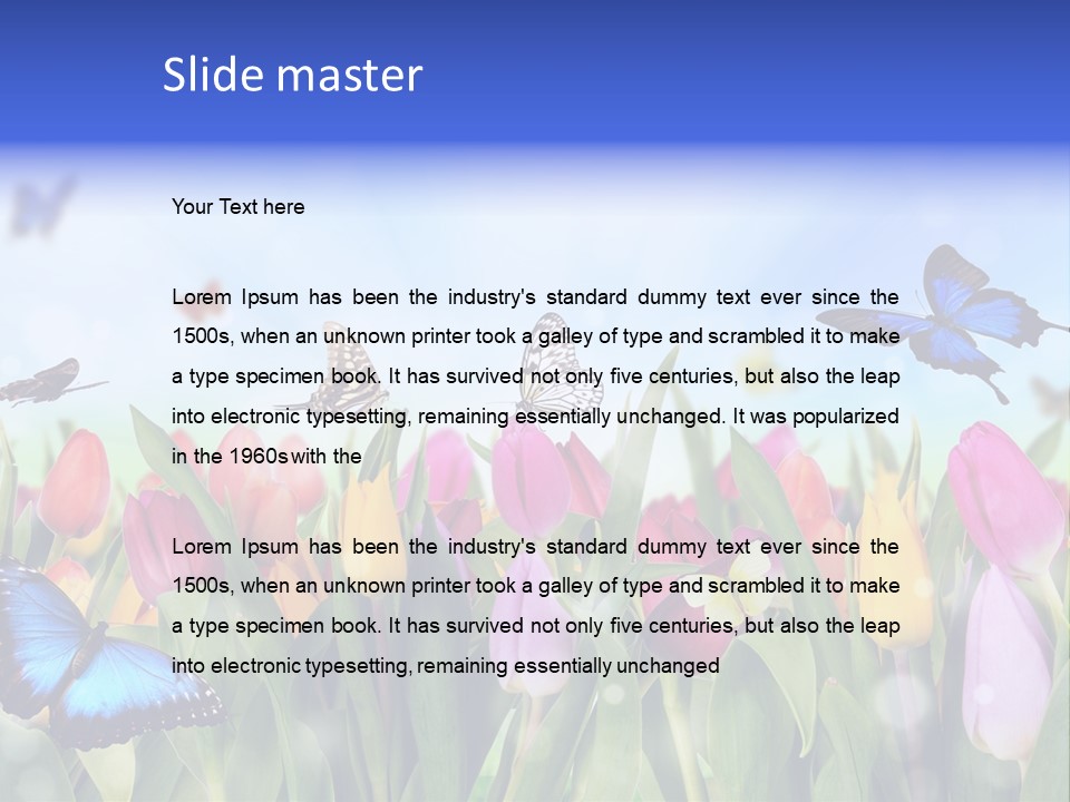 Plant Shimmer Season PowerPoint Template