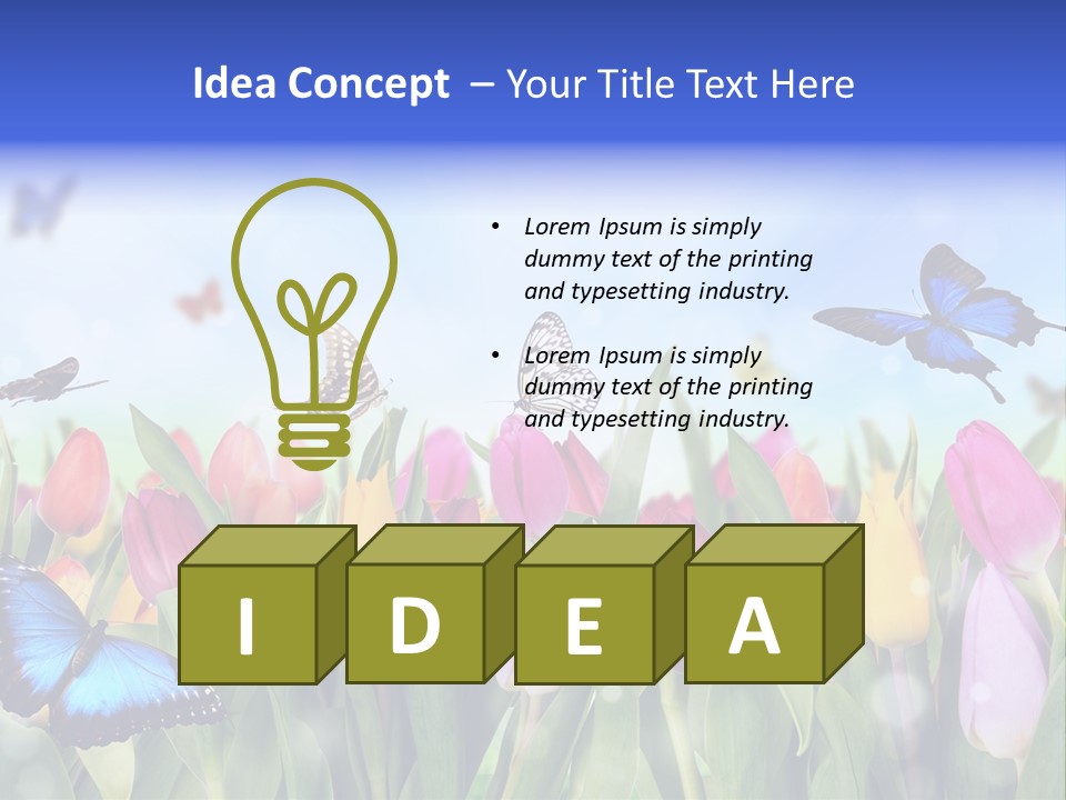 Plant Shimmer Season PowerPoint Template