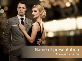 Pensive Classic Business PowerPoint Template