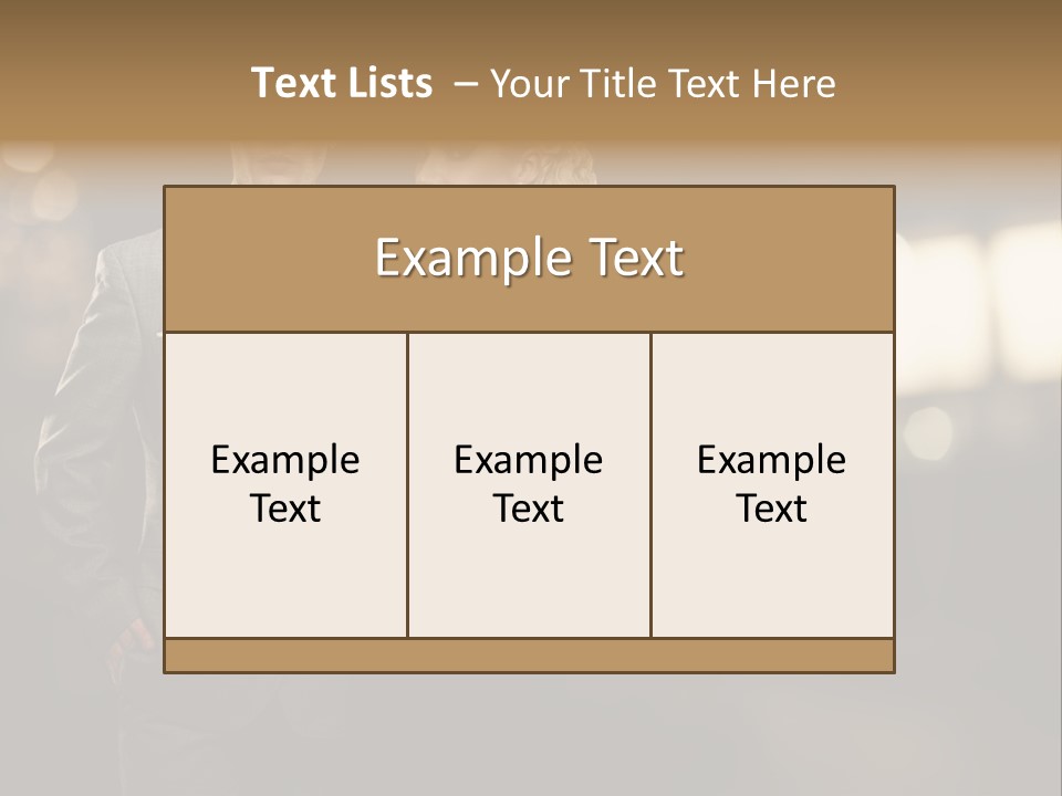 Pensive Classic Business PowerPoint Template