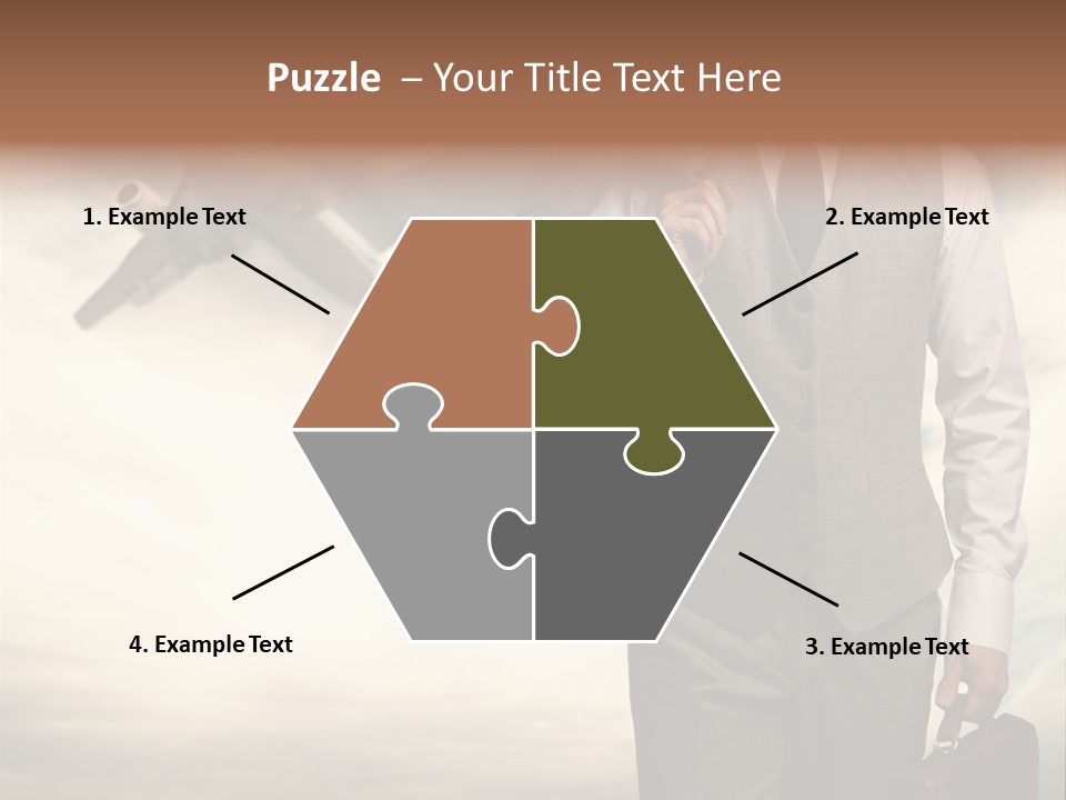 Arrival Handsome Passenger PowerPoint Template