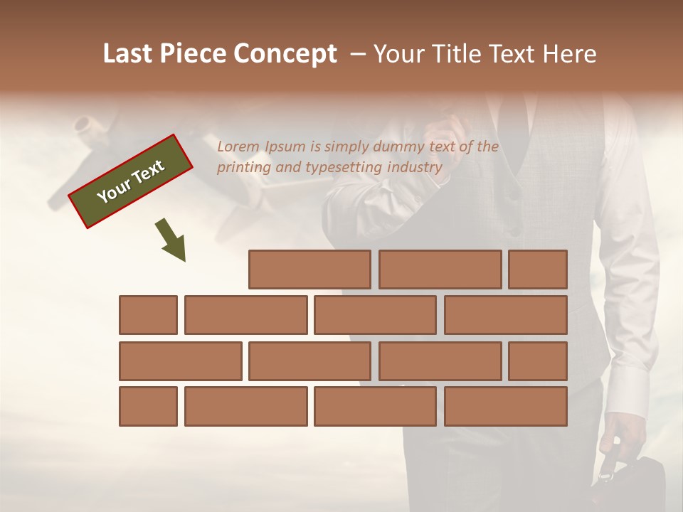 Arrival Handsome Passenger PowerPoint Template