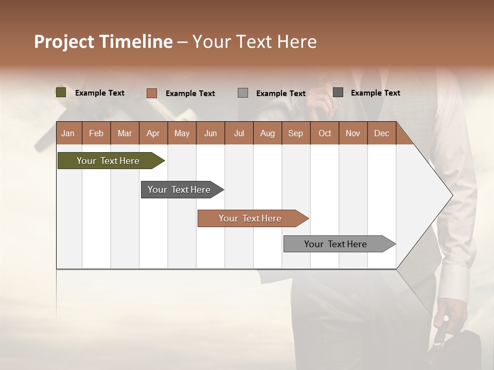 Arrival Handsome Passenger PowerPoint Template