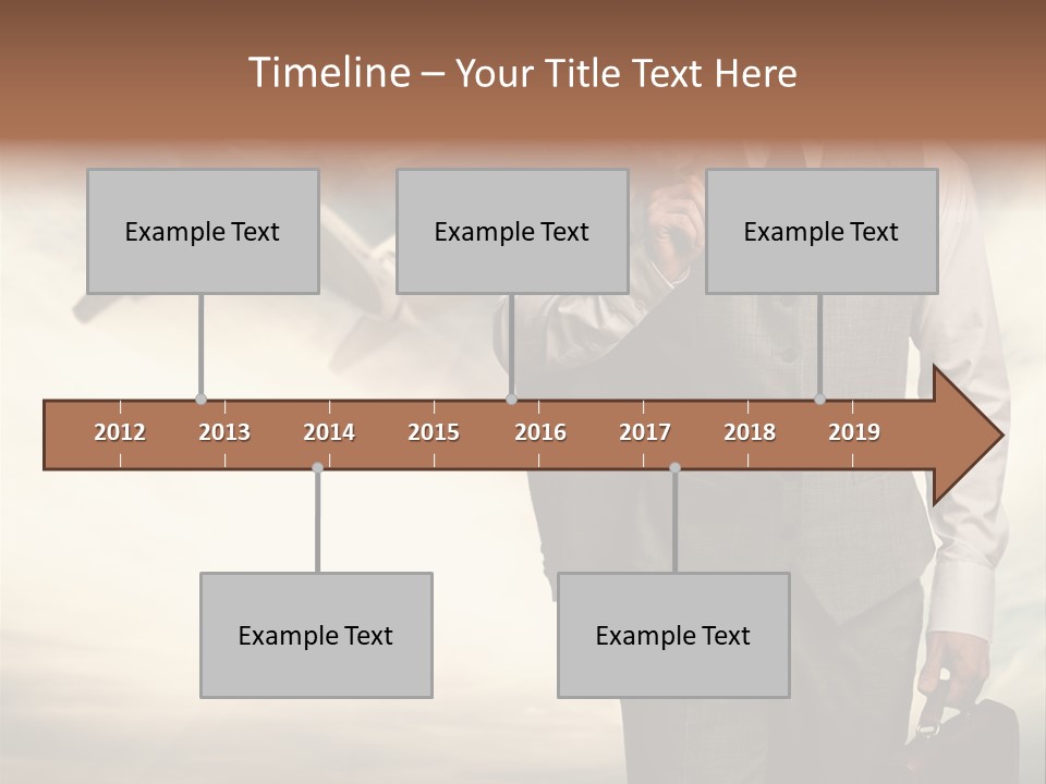 Arrival Handsome Passenger PowerPoint Template
