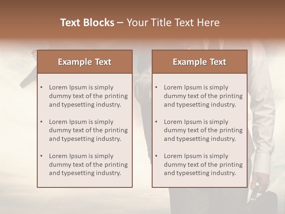 Arrival Handsome Passenger PowerPoint Template