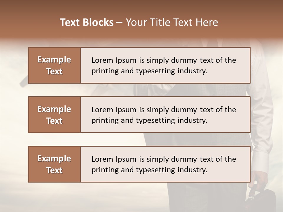 Arrival Handsome Passenger PowerPoint Template