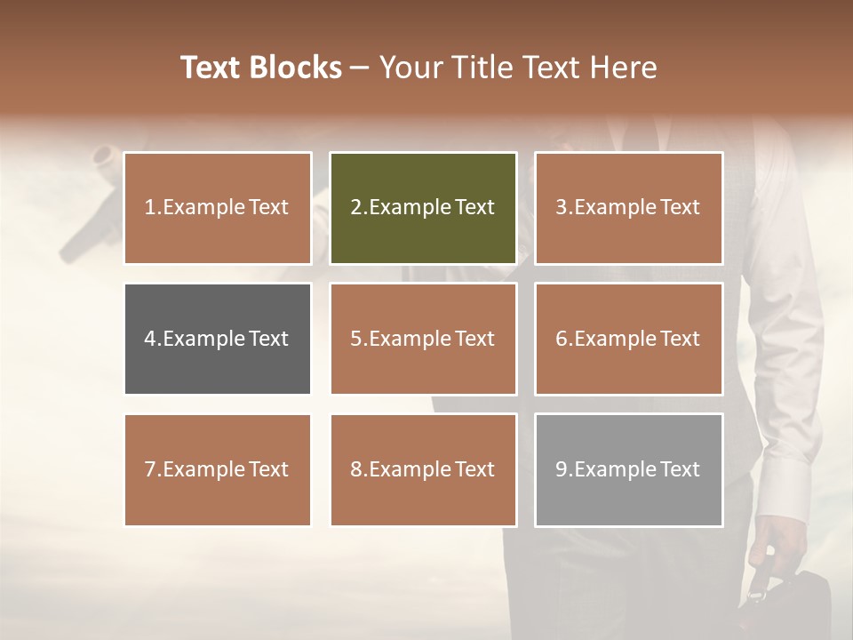 Arrival Handsome Passenger PowerPoint Template