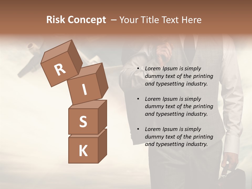 Arrival Handsome Passenger PowerPoint Template