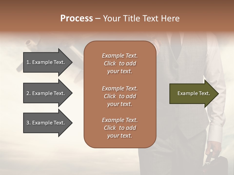 Arrival Handsome Passenger PowerPoint Template