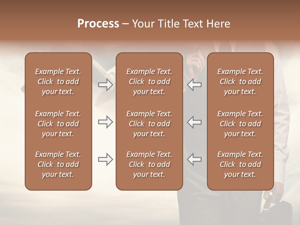 Arrival Handsome Passenger PowerPoint Template