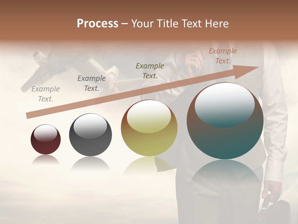 Arrival Handsome Passenger PowerPoint Template