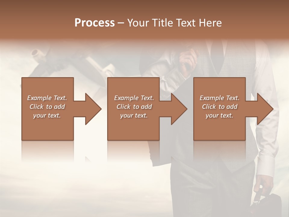 Arrival Handsome Passenger PowerPoint Template