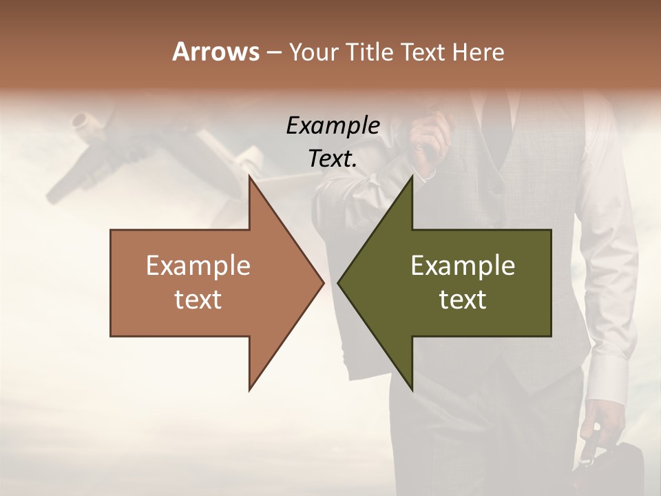 Arrival Handsome Passenger PowerPoint Template