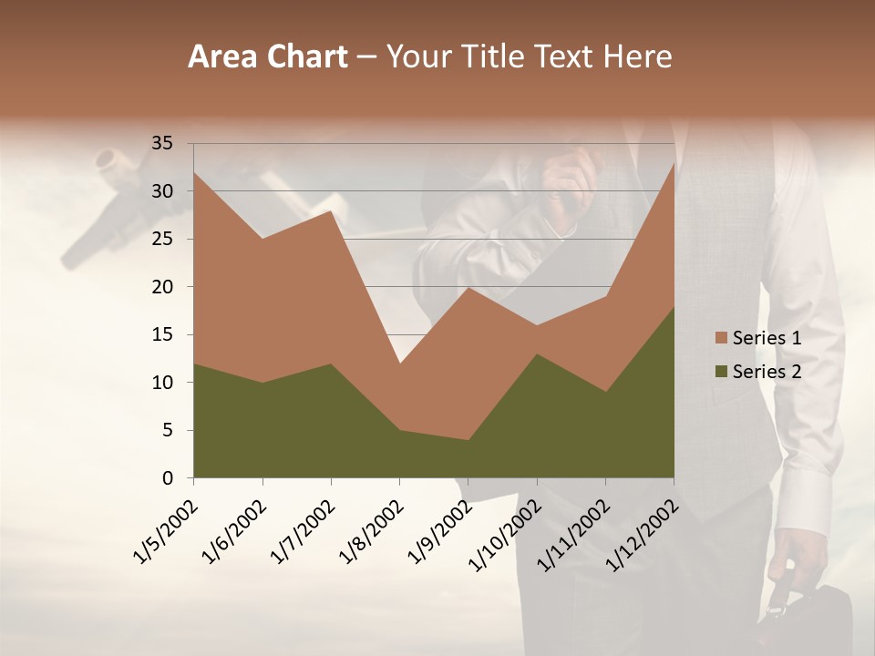 Arrival Handsome Passenger PowerPoint Template
