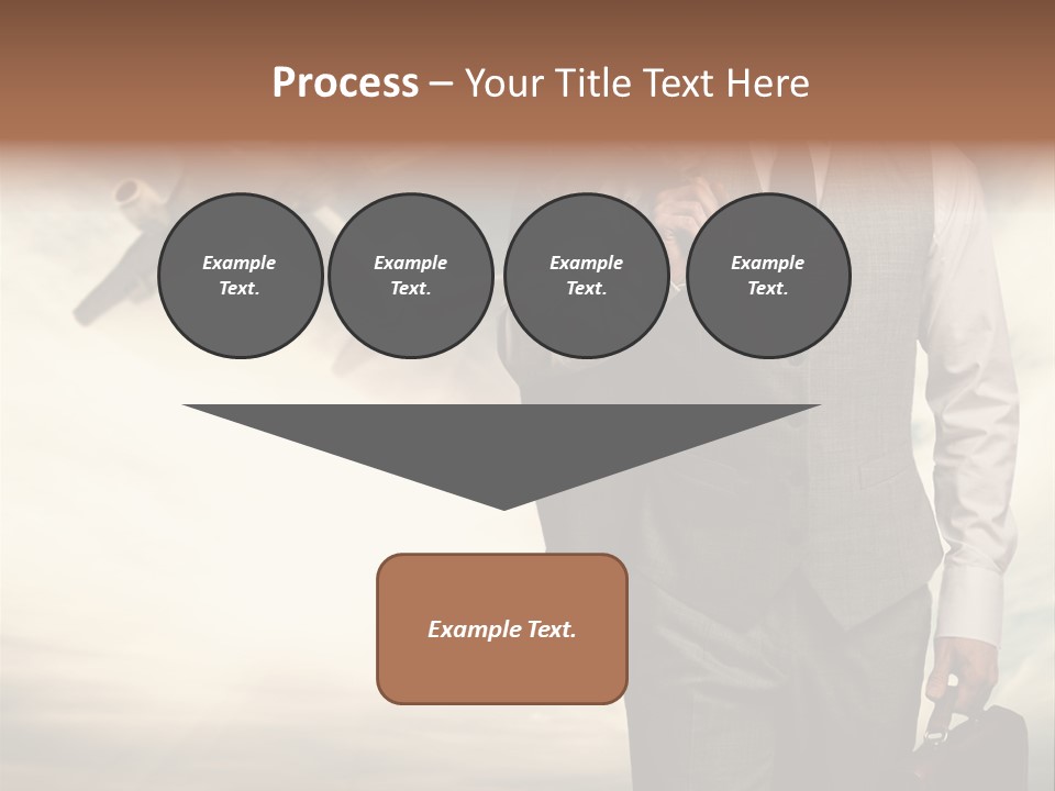 Arrival Handsome Passenger PowerPoint Template