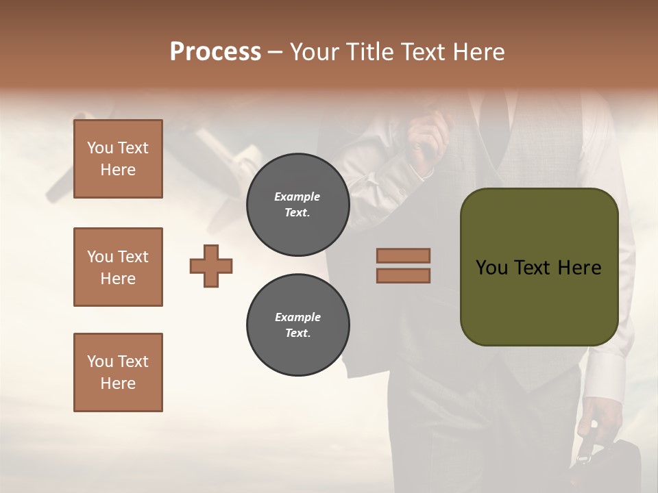 Arrival Handsome Passenger PowerPoint Template