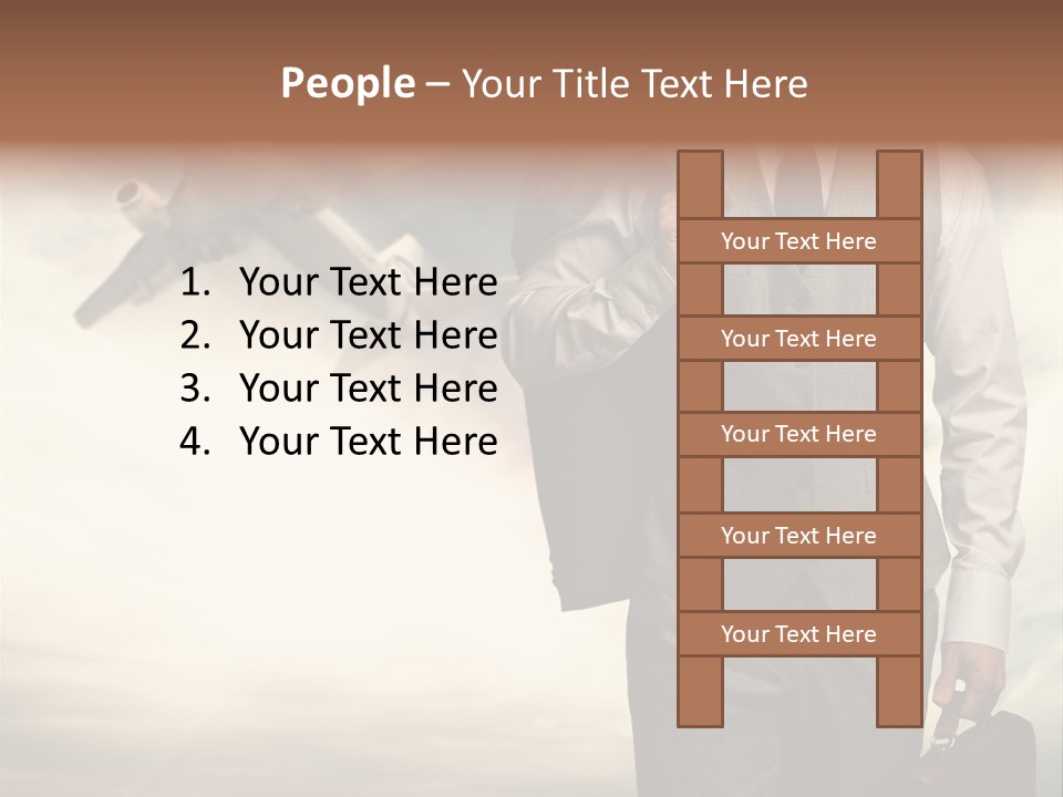 Arrival Handsome Passenger PowerPoint Template
