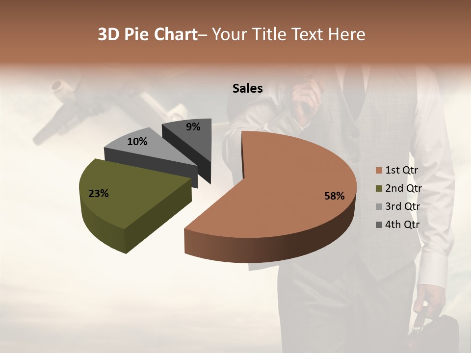 Arrival Handsome Passenger PowerPoint Template