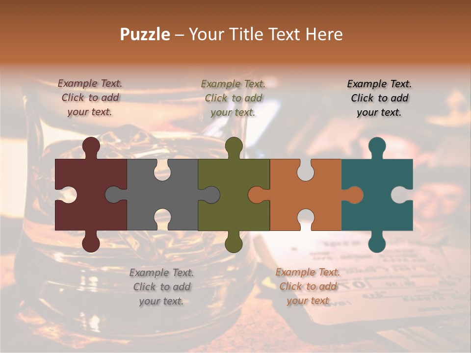 Ticket Nostalgic Photo PowerPoint Template