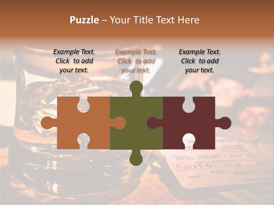 Ticket Nostalgic Photo PowerPoint Template