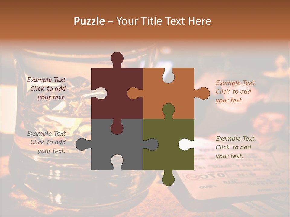 Ticket Nostalgic Photo PowerPoint Template