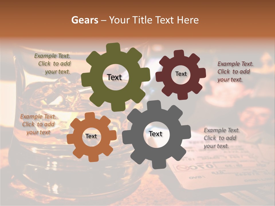 Ticket Nostalgic Photo PowerPoint Template