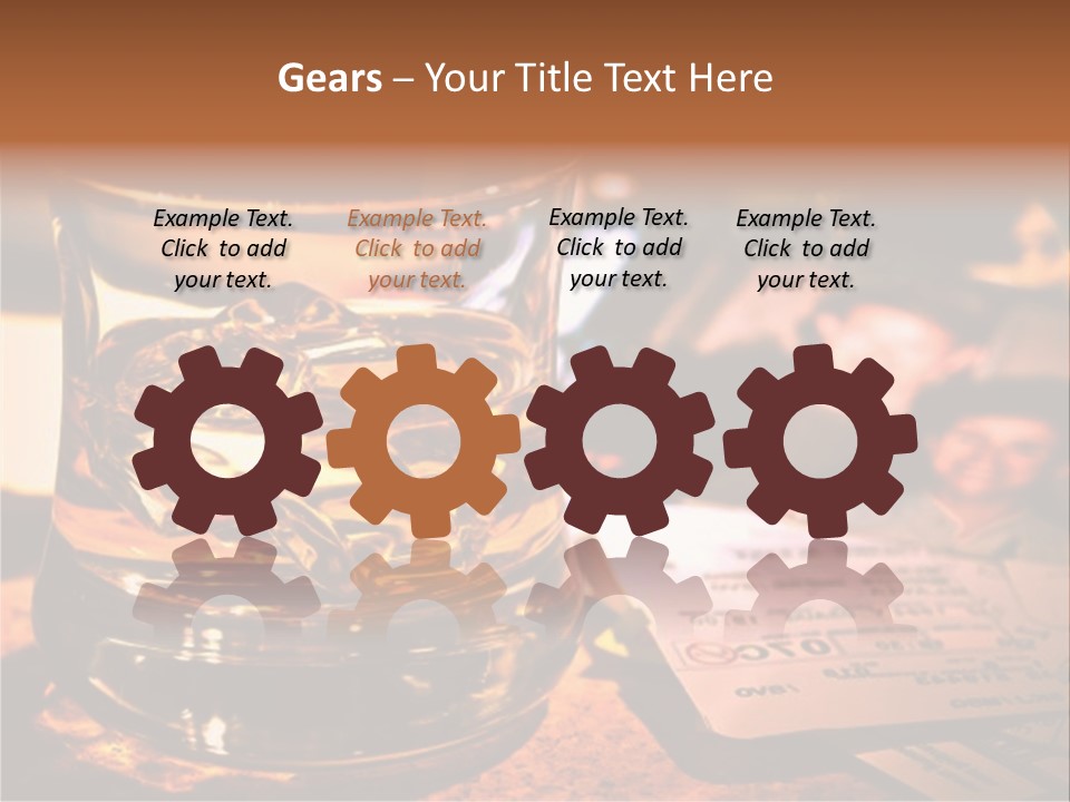 Ticket Nostalgic Photo PowerPoint Template