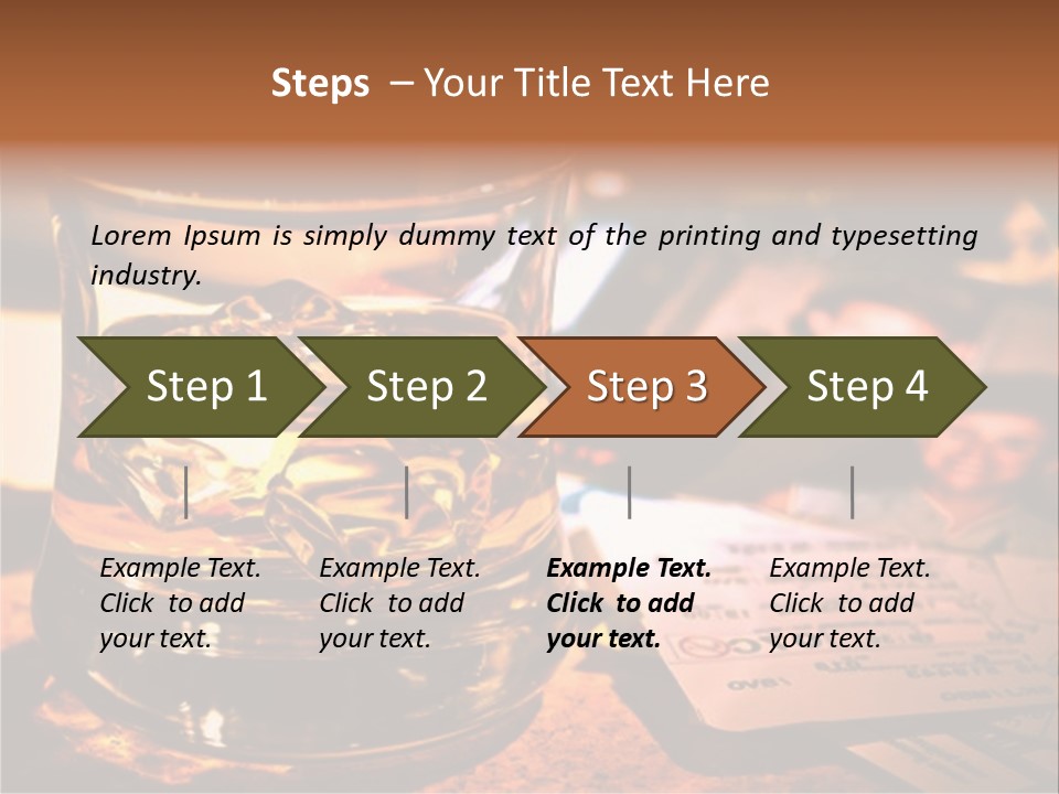 Ticket Nostalgic Photo PowerPoint Template