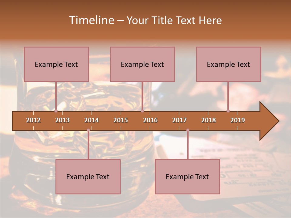 Ticket Nostalgic Photo PowerPoint Template