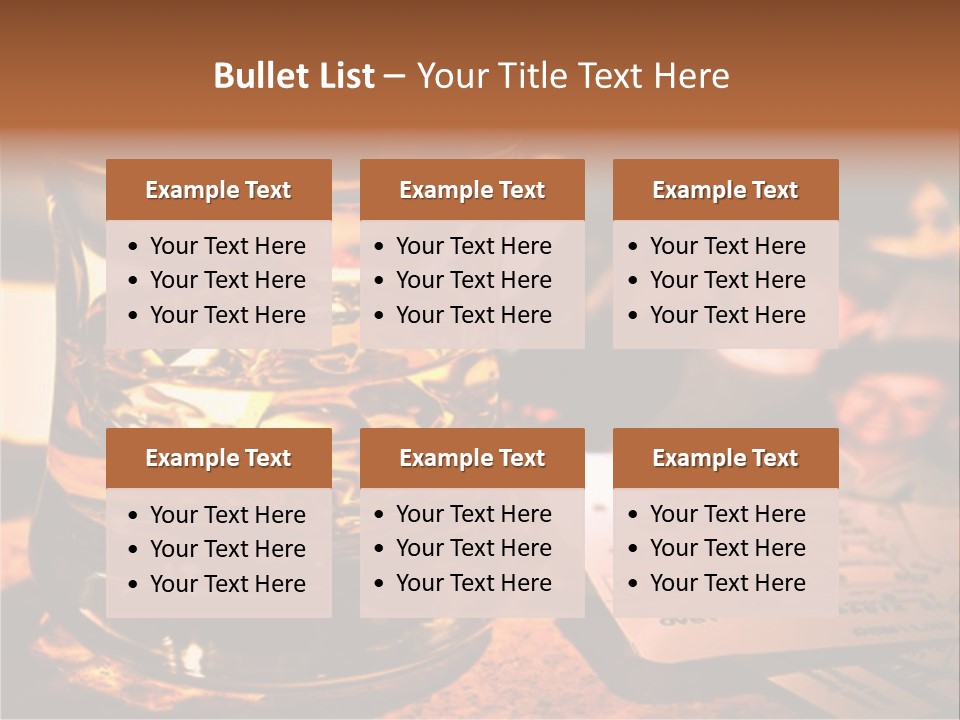Ticket Nostalgic Photo PowerPoint Template