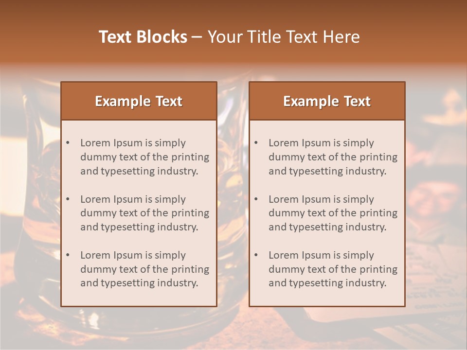 Ticket Nostalgic Photo PowerPoint Template