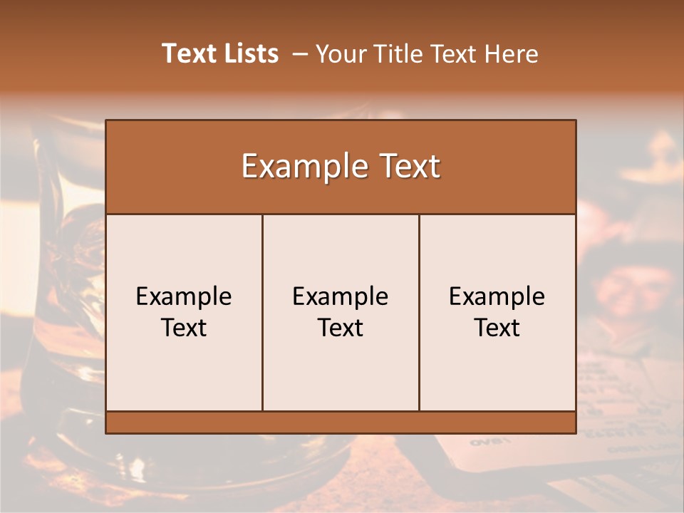 Ticket Nostalgic Photo PowerPoint Template