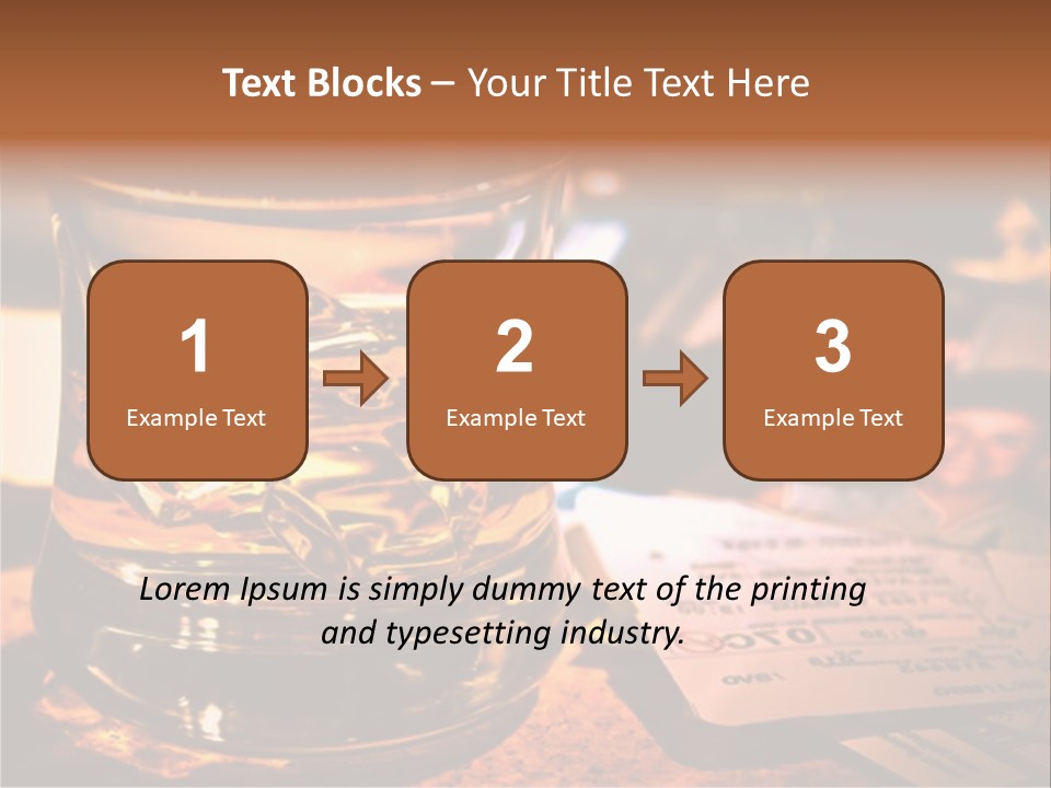 Ticket Nostalgic Photo PowerPoint Template