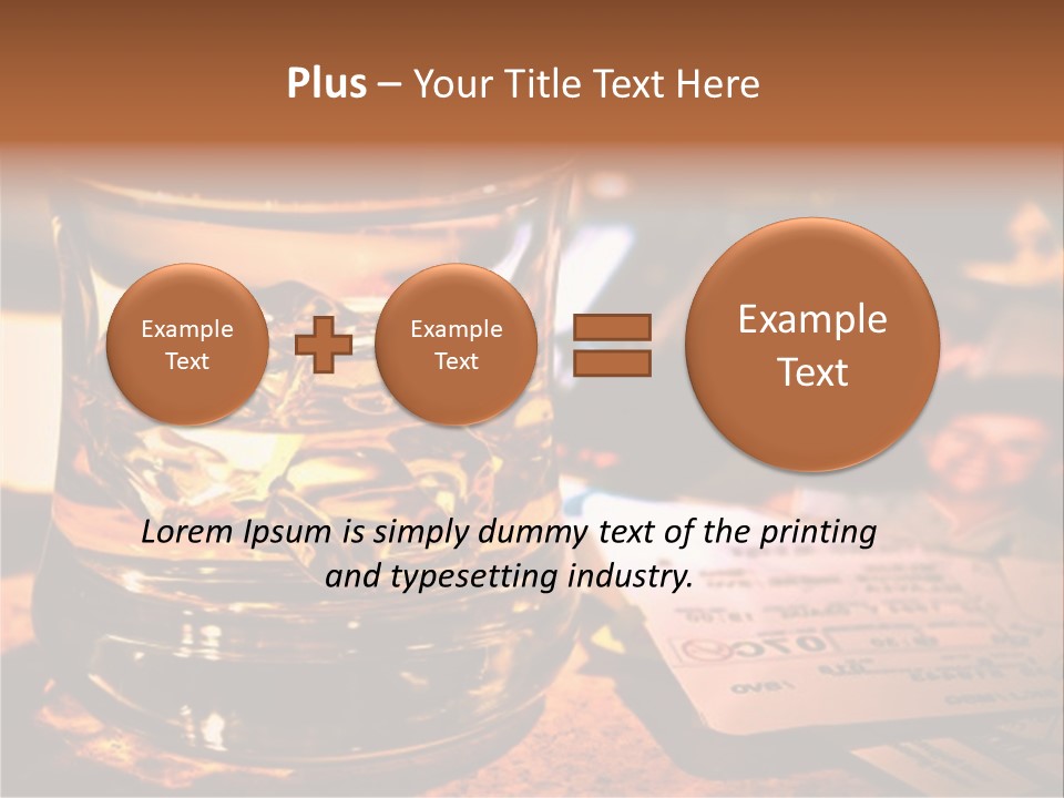 Ticket Nostalgic Photo PowerPoint Template