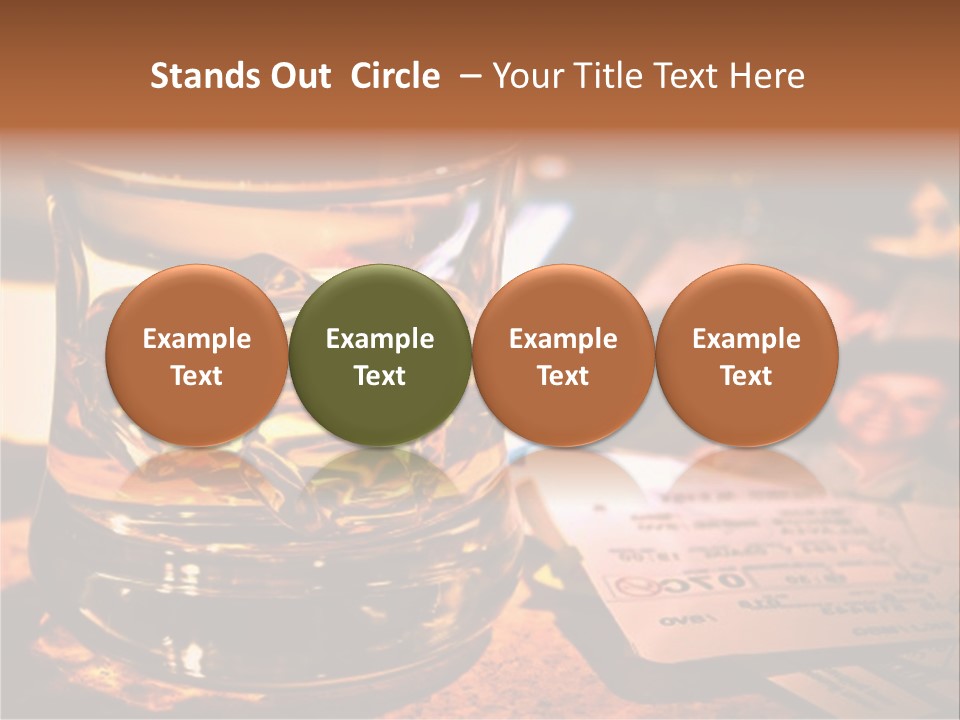 Ticket Nostalgic Photo PowerPoint Template