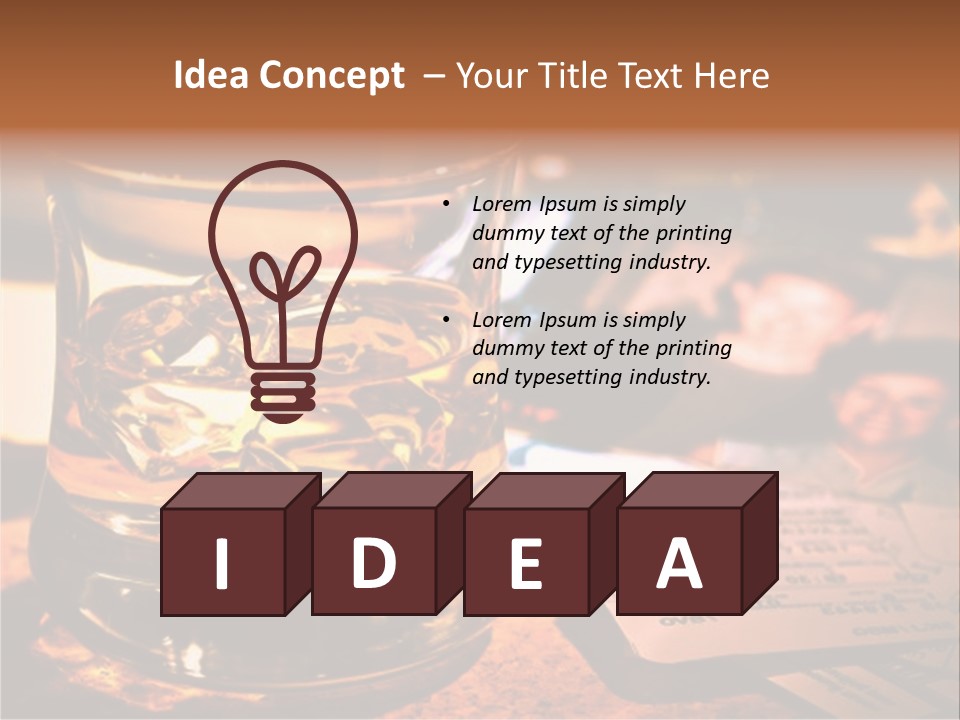 Ticket Nostalgic Photo PowerPoint Template