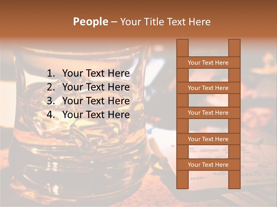 Ticket Nostalgic Photo PowerPoint Template