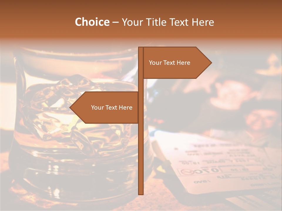 Ticket Nostalgic Photo PowerPoint Template