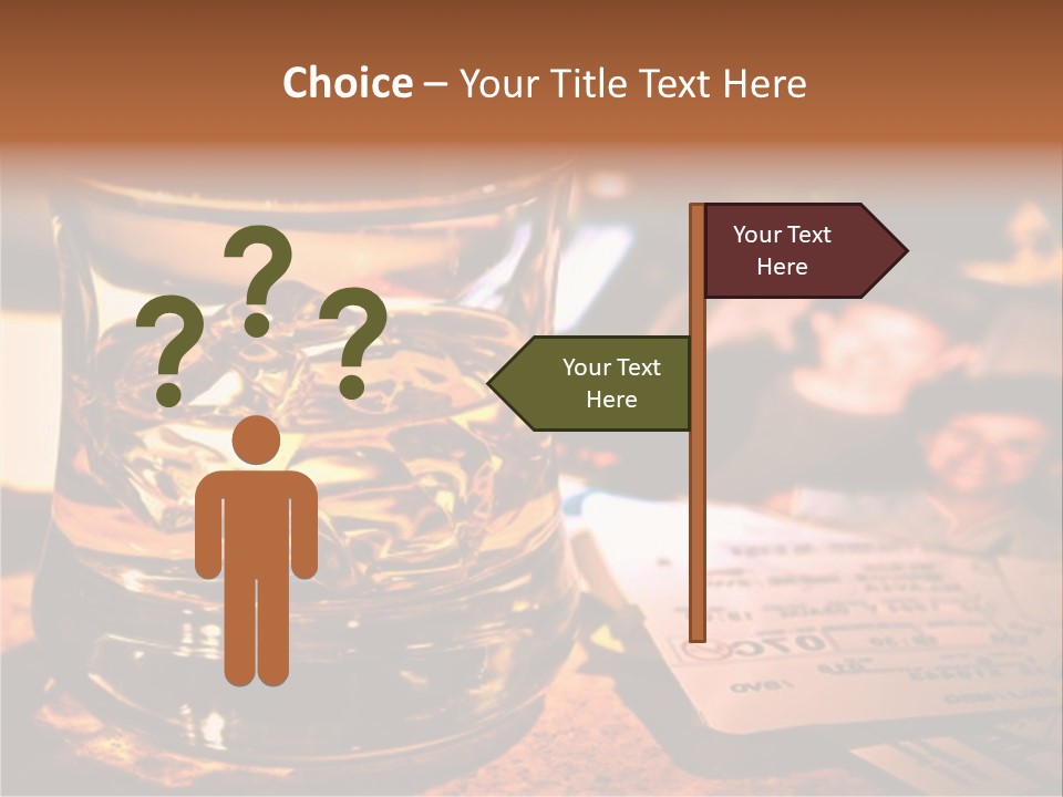 Ticket Nostalgic Photo PowerPoint Template