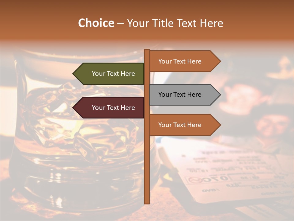 Ticket Nostalgic Photo PowerPoint Template