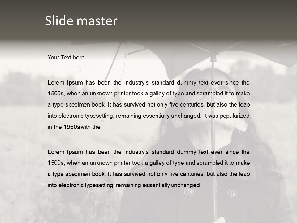 Fall Portrait Wind PowerPoint Template