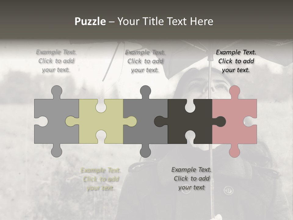 Fall Portrait Wind PowerPoint Template