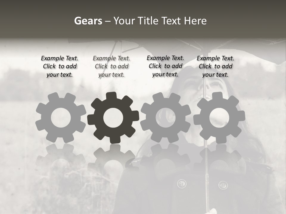 Fall Portrait Wind PowerPoint Template