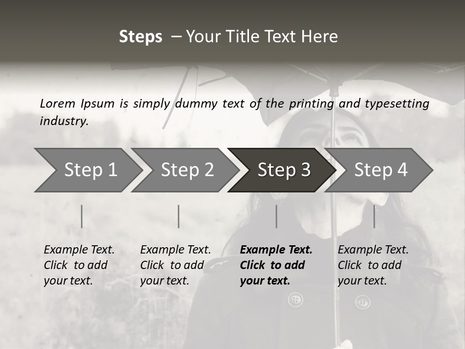 Fall Portrait Wind PowerPoint Template