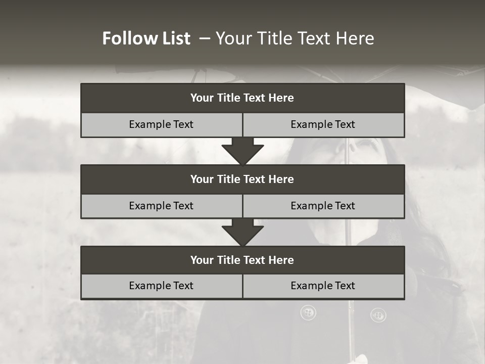 Fall Portrait Wind PowerPoint Template