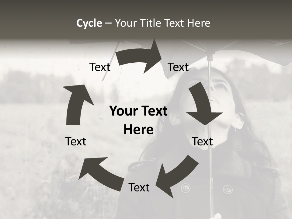 Fall Portrait Wind PowerPoint Template