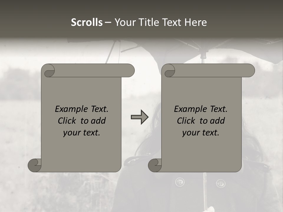Fall Portrait Wind PowerPoint Template