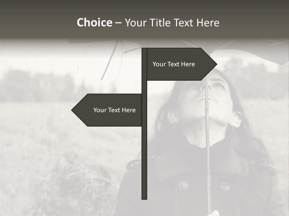 Fall Portrait Wind PowerPoint Template